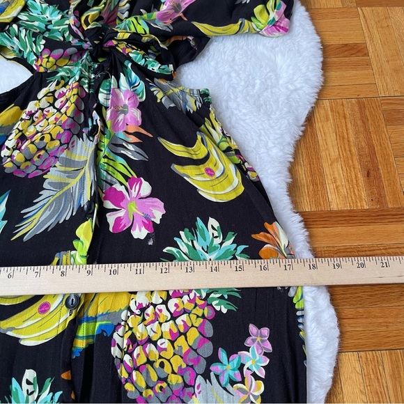 LE SUPERBE  Mai Tai Might I Dress in Black Tropi Cali Size 6 - Picture 10 of 11